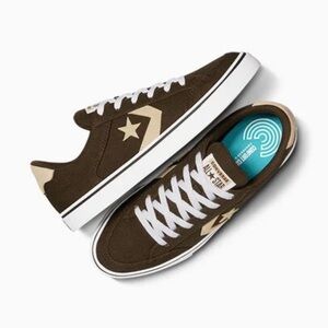 Converse Tobin Brown and Cream Low Top Sneakers